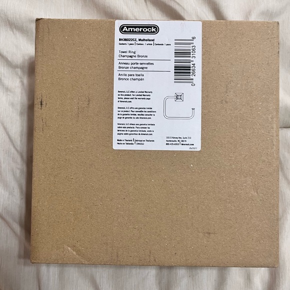 NIB Amerock Champagne Bronze Towel Ring - Picture 2 of 5